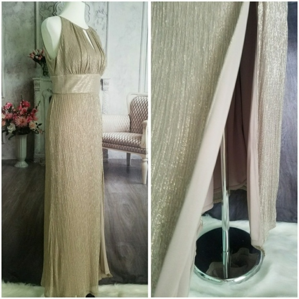 RM Richards Women's Metallic Formal Dress Size 14 - Picture 4 of 7